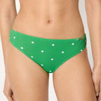 Conjunto bikini sin tirantes copa B y C, lime de ysabel mora.