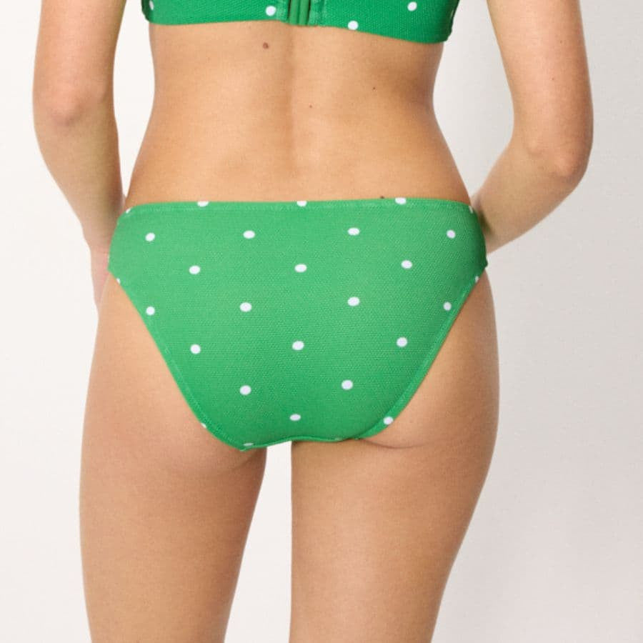 Conjunto bikini sin tirantes copa B y C, lime de ysabel mora.