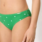 Conjunto bikini sin tirantes copa B y C, lime de ysabel mora.