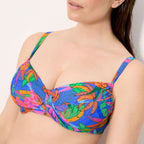 Conjunto bikini reductor copa c y d, palms de ysabel mora.