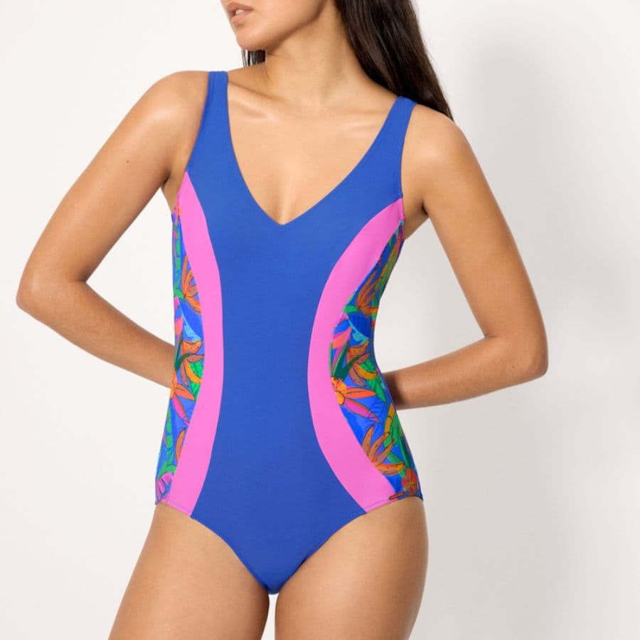 Bañador reductor figura copa b, palms de ysabel mora.