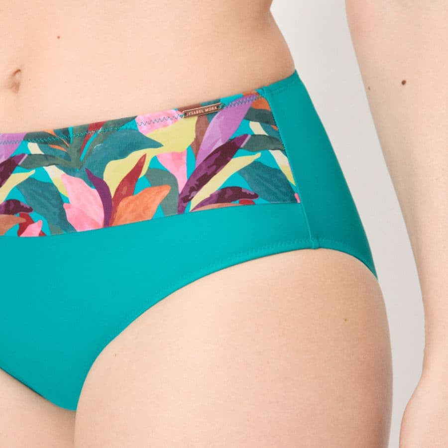 Conjunto bikini reductor copa d y e, turquoise de ysabel mora.
