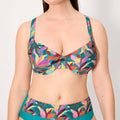 Conjunto bikini reductor copa d y e, turquoise de ysabel mora.