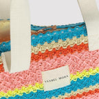 Bolso de playa con cremallera, turquoise de ysabel mora.