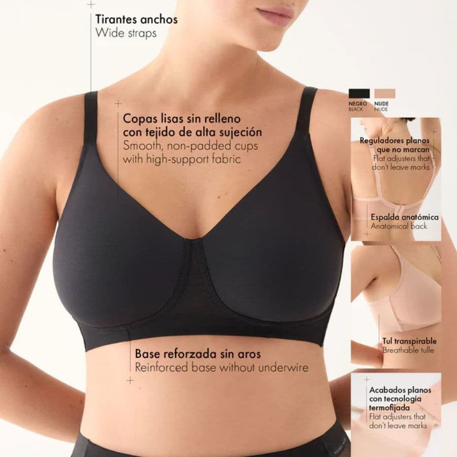 Non-wired Aura bra, Ysabel Mora NOMARKS – Paula Echevarría.
