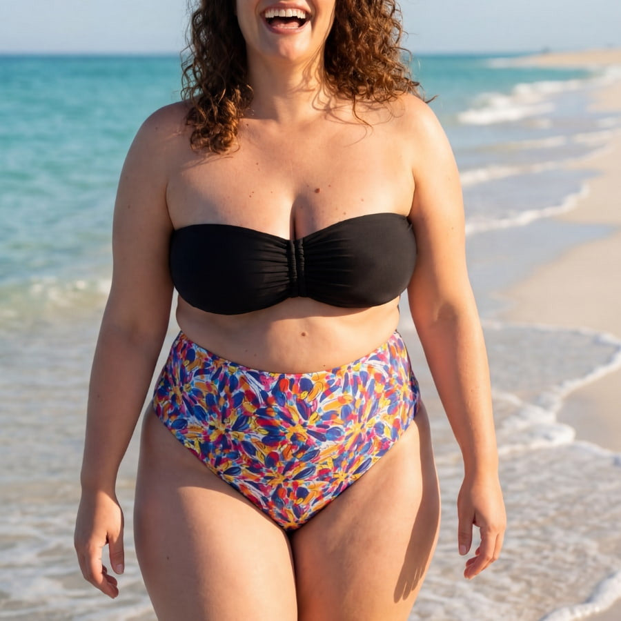 Copa bikini bandeau, singular swim.