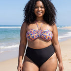 Copa bikini bandeau estampada, singular swim.