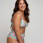 Braga bikini moldeadora talle alto y reversible, singular swim.