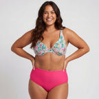 Braga bikini moldeadora talle alto y reversible, singular swim.