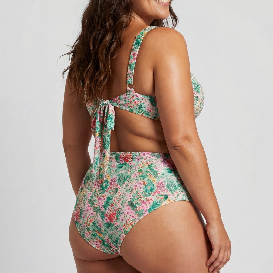 Braga bikini moldeadora talle alto y reversible, singular swim.
