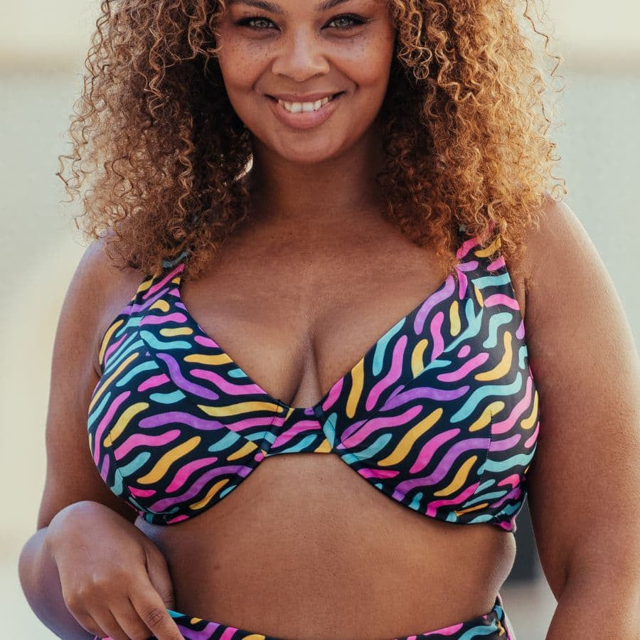 Copa bikini reductora estampada de singular swim.