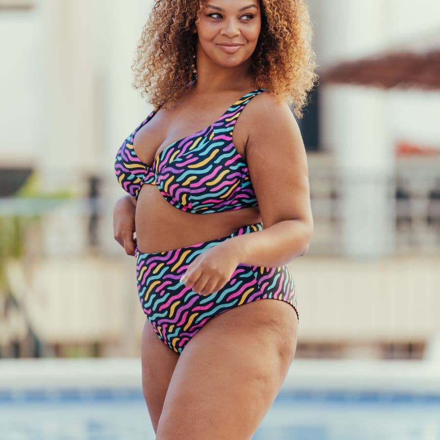 Copa bikini reductora estampada de singular swim.