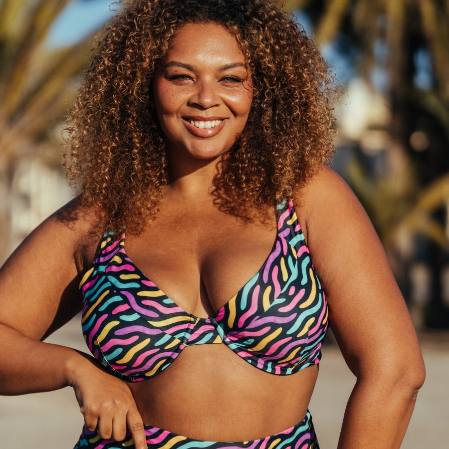 Copa bikini reductora estampada de singular swim.