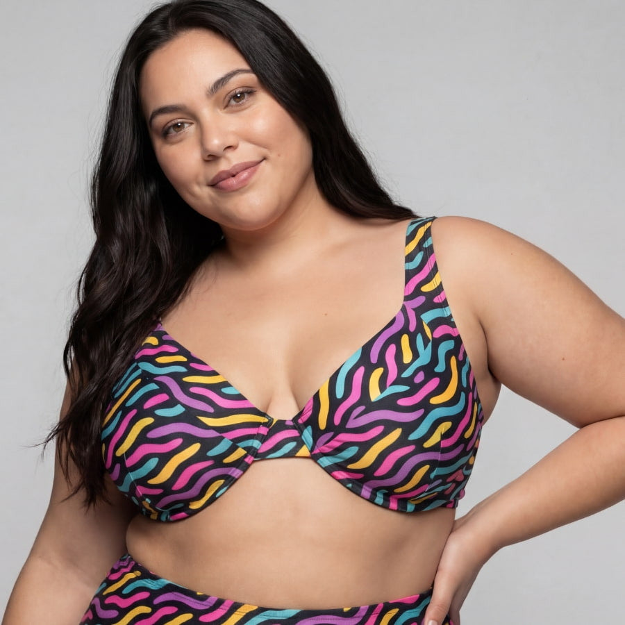 Copa bikini reductora estampada de singular swim.