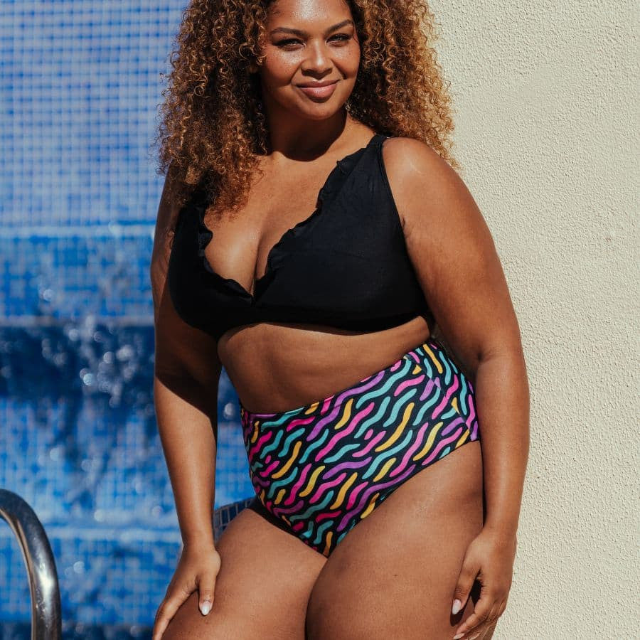 Copa bikini volantes, singular swim.