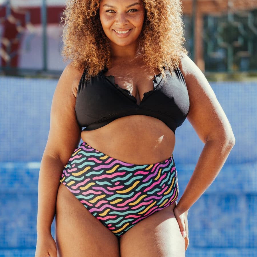 Copa bikini volantes, singular swim.