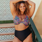Braga bikini talle alto, efecto moldeador, singular swim.