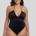 Bañador escote en V y halter sin aros, Katam de dorina.