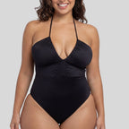 Bañador escote en V y halter sin aros, Katam de dorina.
