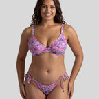 Braga bikini de corte midi lacitos, es paradis de dorina.