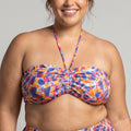 Copa bikini bandeau estampada, singular swim.