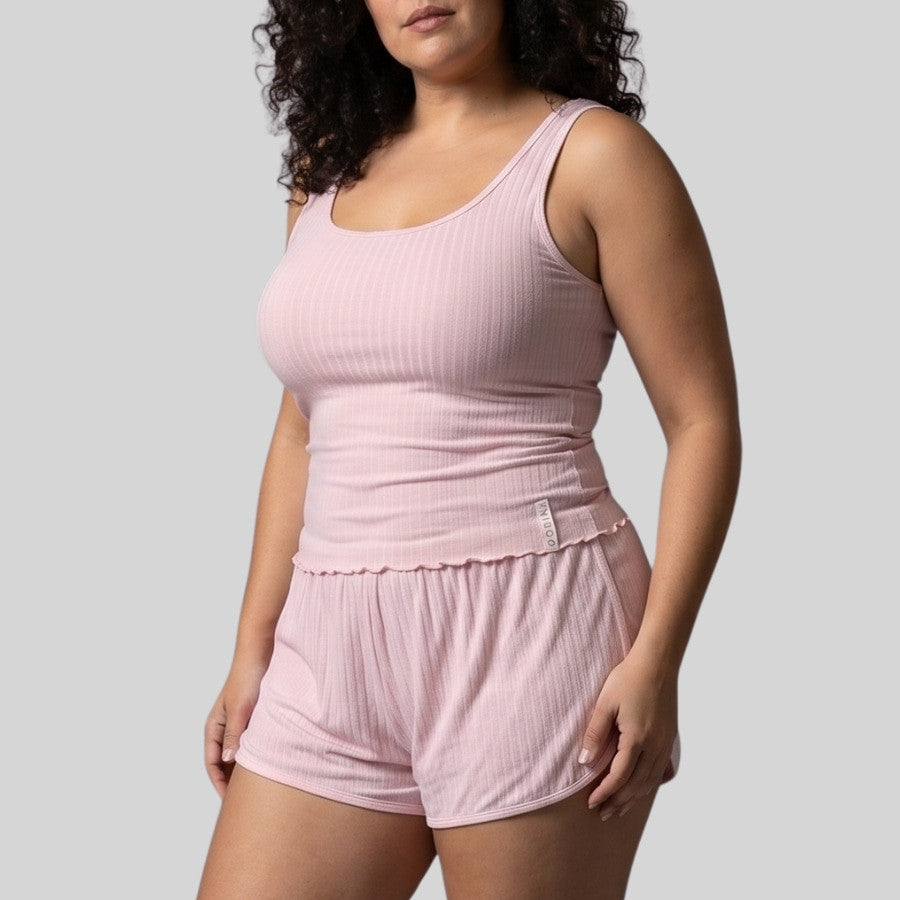 pijama de verano dos piezas canalé, melody de dorina.