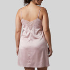 Fine strap babydoll with floral lace by Ysabel Mora.