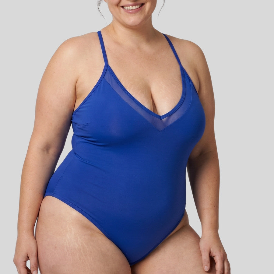 bañador escote microtul sin aros, torca de dorina.