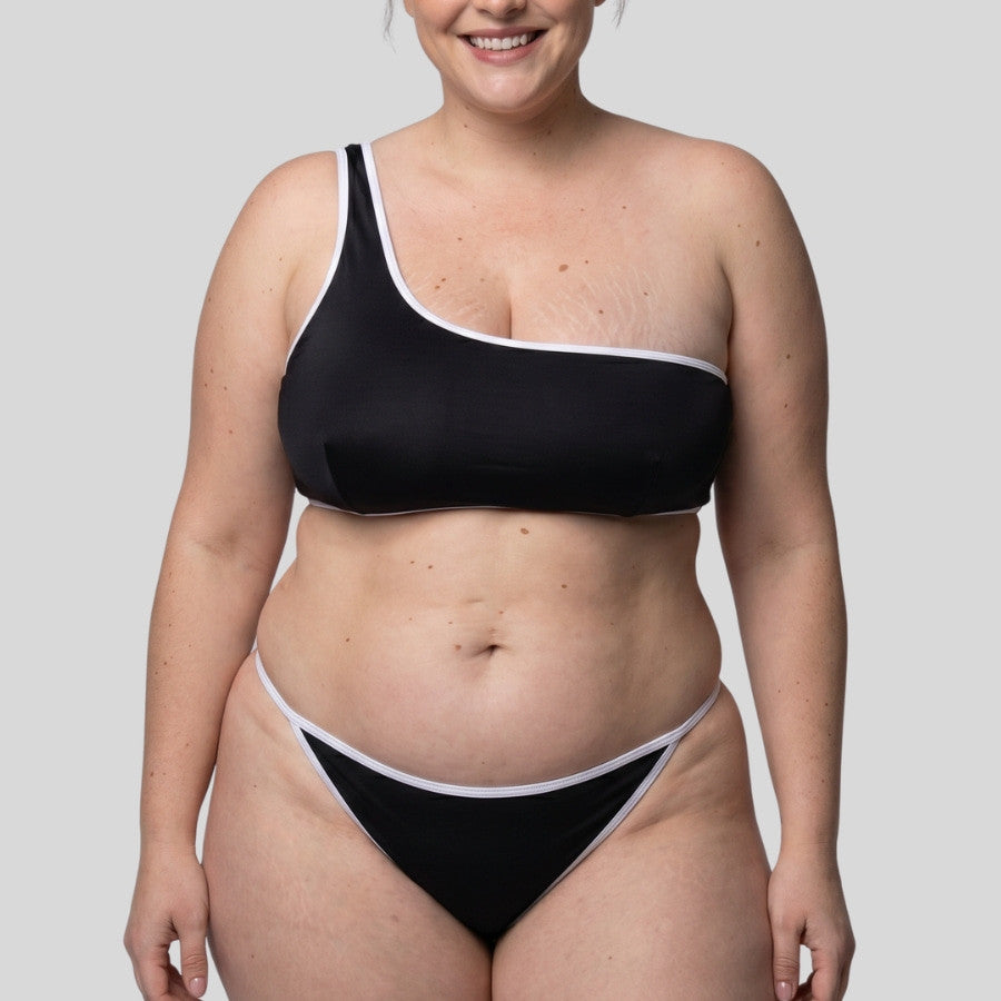 conjunto bikini tipo top, sin aro, bandol de dorina.