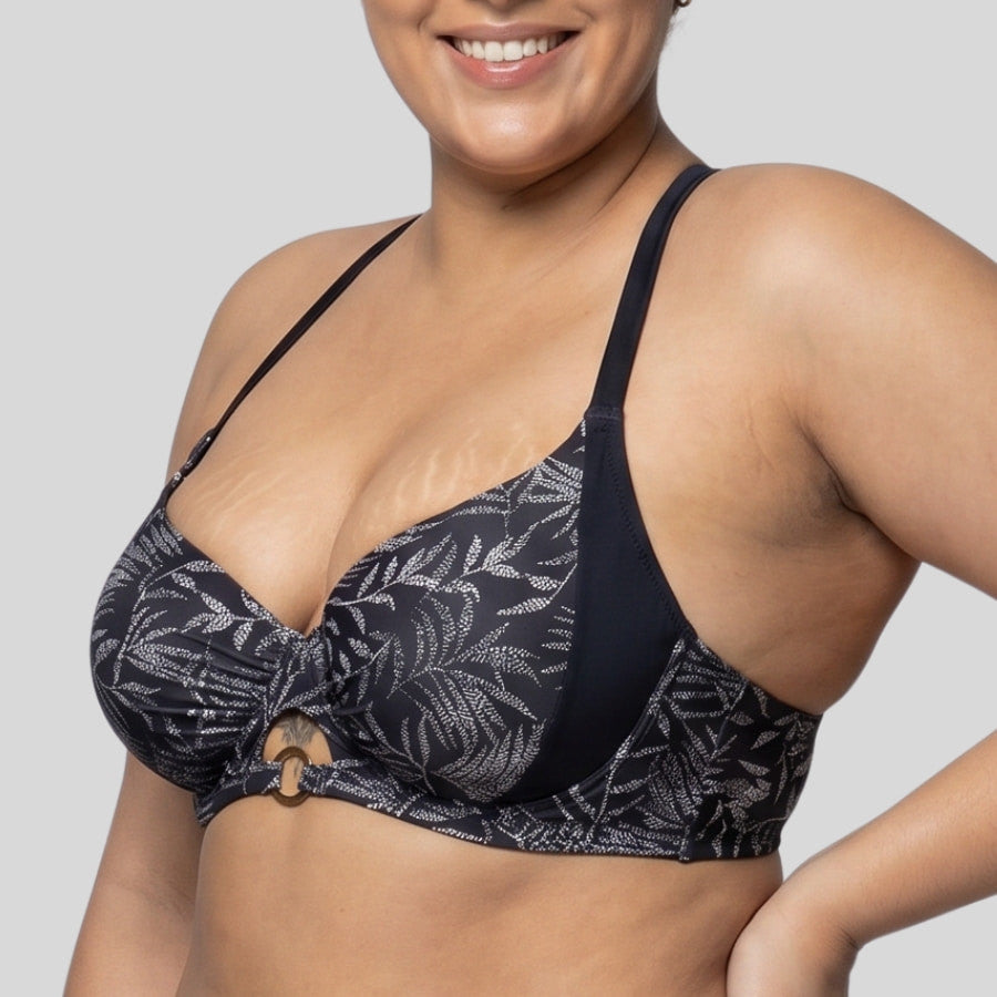 patterned bikini top capacity, Kaduma by Dorina.