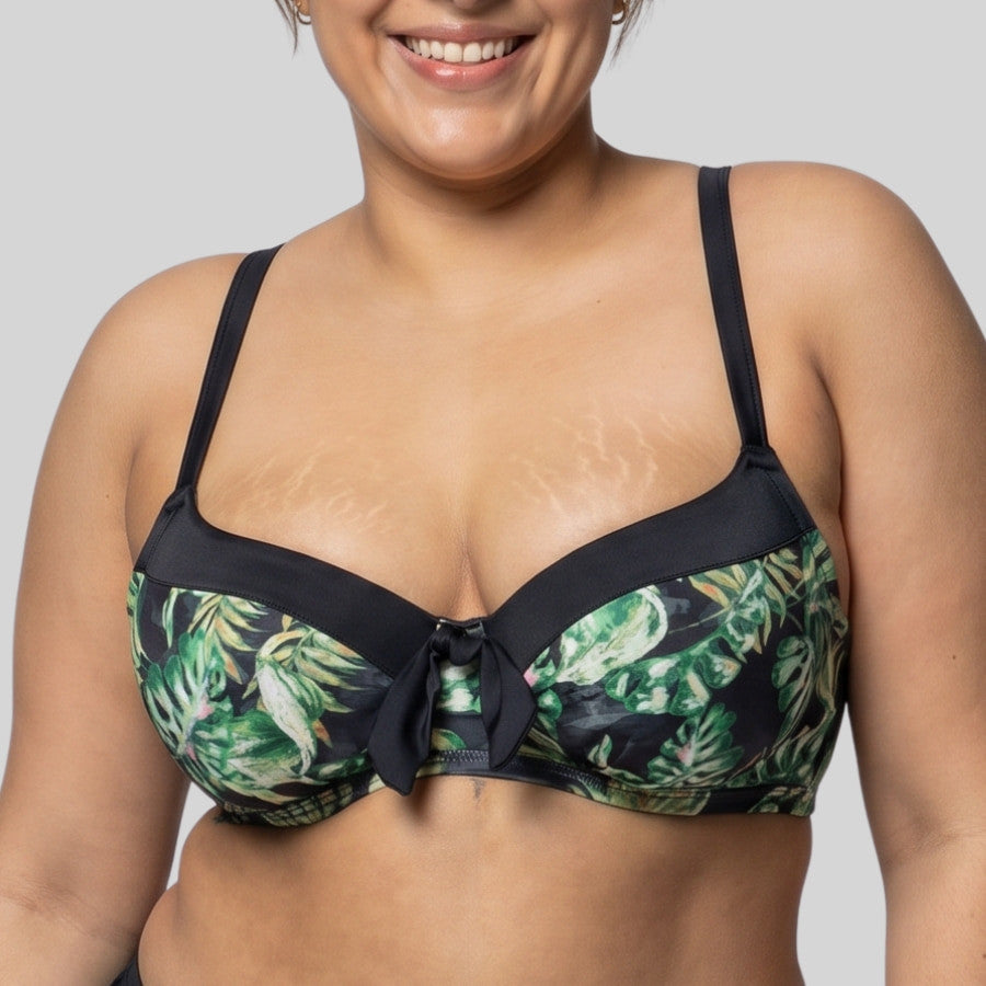 copa bikini capacidad estampado tropical, kano de dorina.