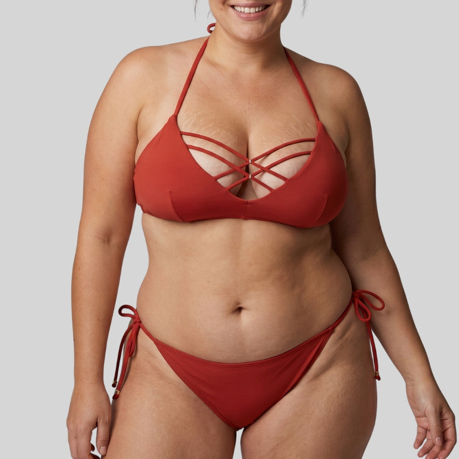 conjunto bikini escote cruzado, mansour de dorina.