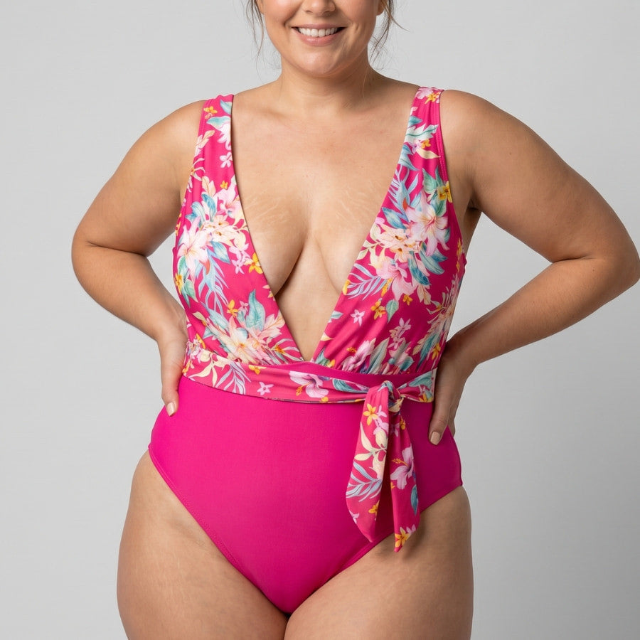 bañador super escotado sin aros, vanua levu de dorina.