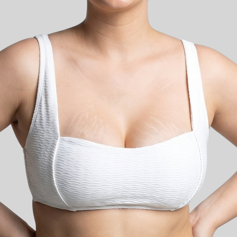 conjunto bikini tipo top sin aros, novella de dorina.