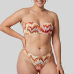 conjunto bikini sin tirantes, copa b y c, promise.