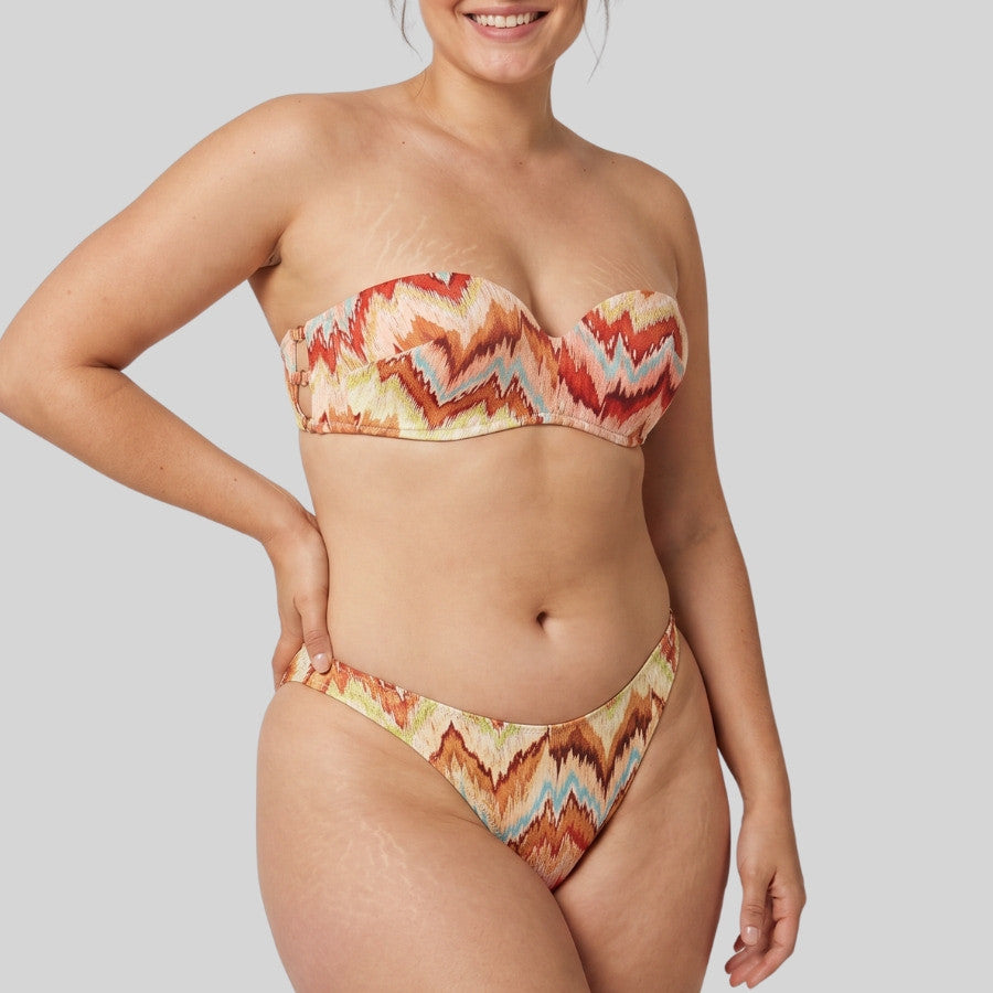 conjunto bikini sin tirantes, copa b y c, promise.