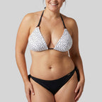 Ysabel Mora triangle bikini set, underwire-free with padding.