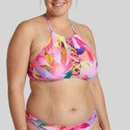 Ysabel Mora underwire-free halter bikini set, B cup.