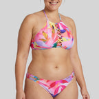 Ysabel Mora underwire-free halter bikini set, B cup.