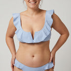 Ysabel Mora ruffled wire-free bikini set, B cup.