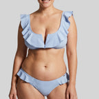 Ysabel Mora ruffled wire-free bikini set, B cup.