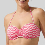 Conjunto bikini bandeau, copa b, push up, mahé, ysabel mora.