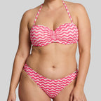 Conjunto bikini bandeau, copa b, push up, mahé, ysabel mora.