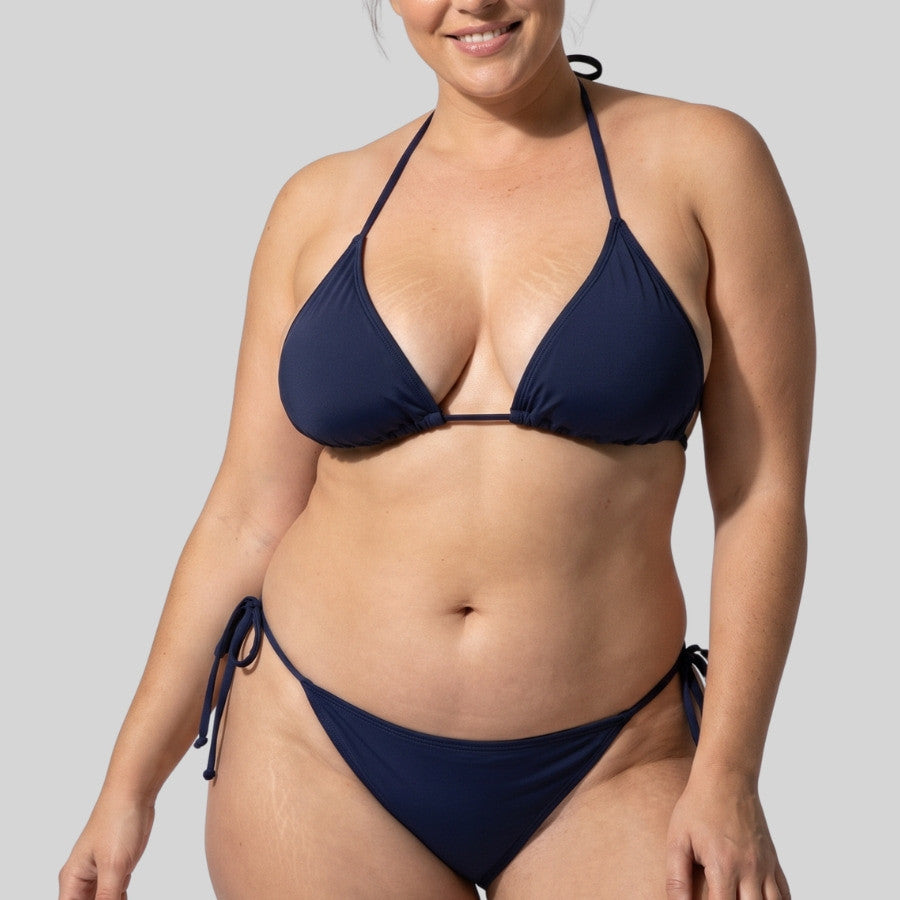 conjunto bikini triángulo sin aros, cambria de dorina.