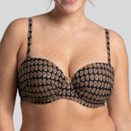 Conjunto bikini reductor bandeau, java beach de rosa faia.
