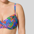 Conjunto bikini reductor copa c y d, palms de ysabel mora.