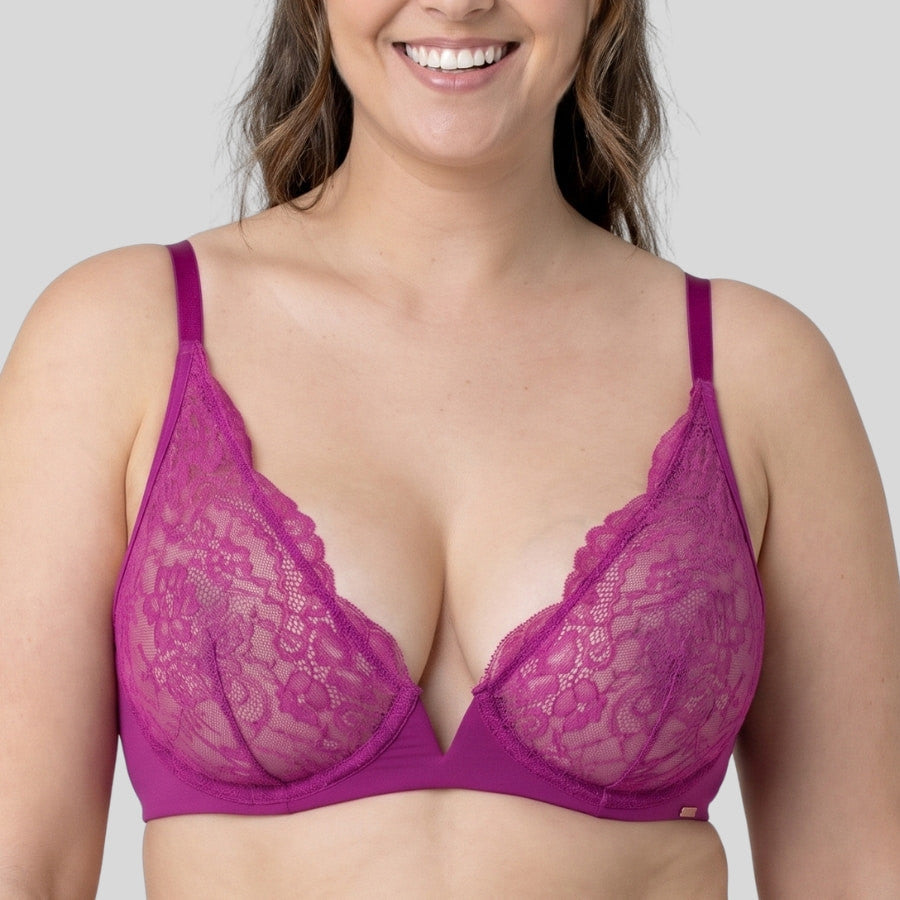 sujetador bralette escotado sin aros, rain de dorina.