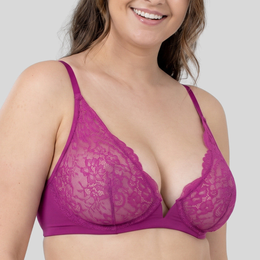 sujetador bralette escotado sin aros, rain de dorina.