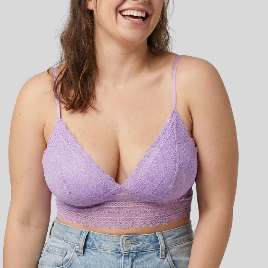 bralette encaje sin aros y relleno, caia de dorina.