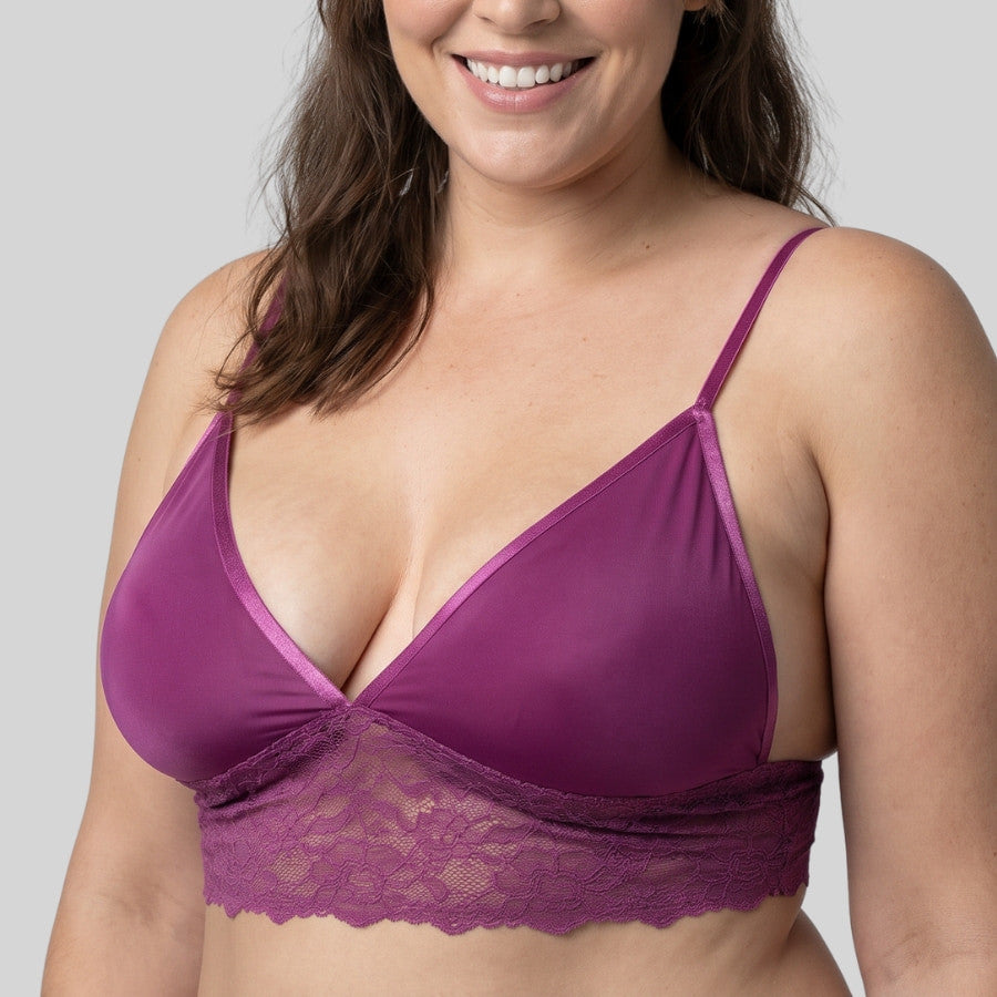 packx2 bralette encaje sin aro y relleno, crystal de dorina.